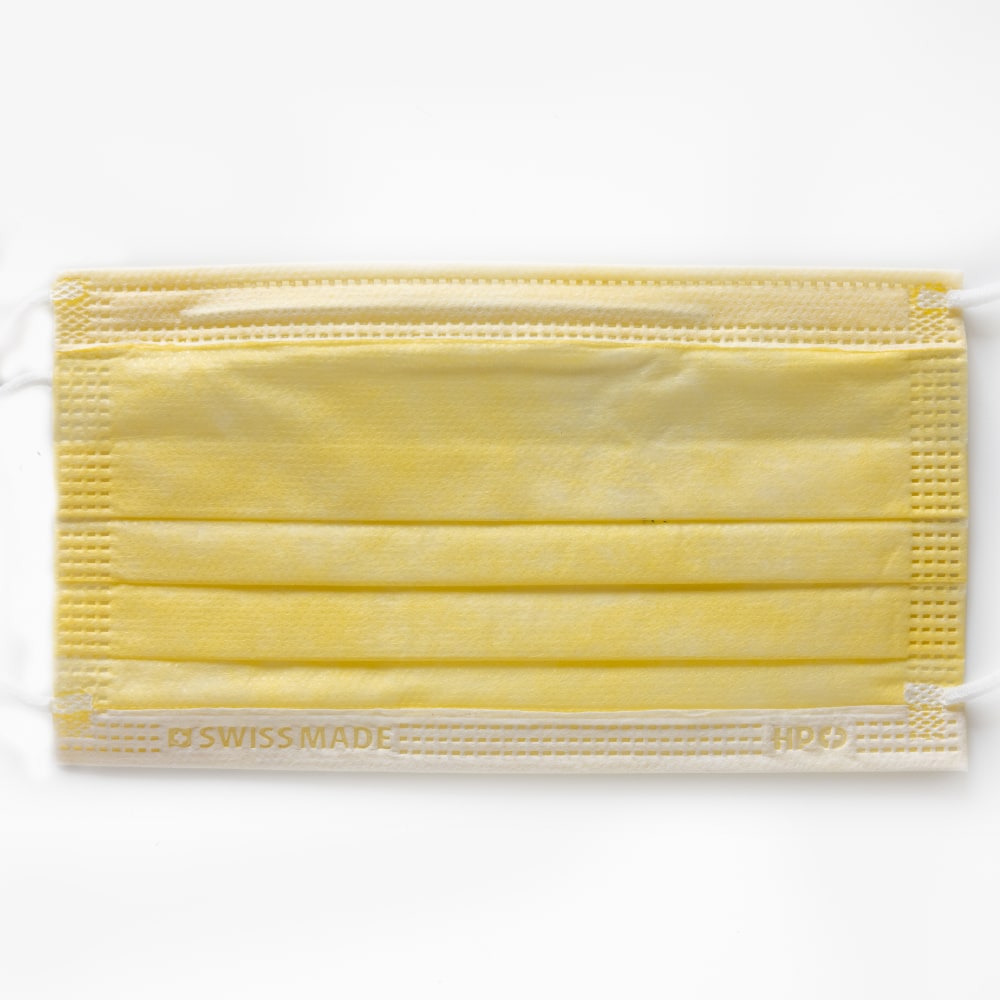 Mascherine Chirurgiche Tipo IIR, Swiss Made, blister 10x, colore Giallo