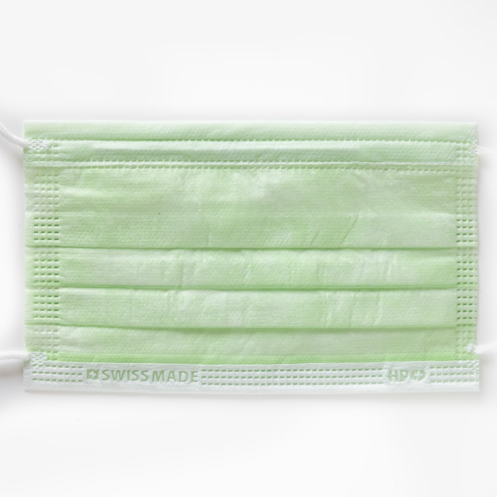 Mascherine chirurgiche, Tipo IIR, Swiss Made, conf.50, Colore Verde