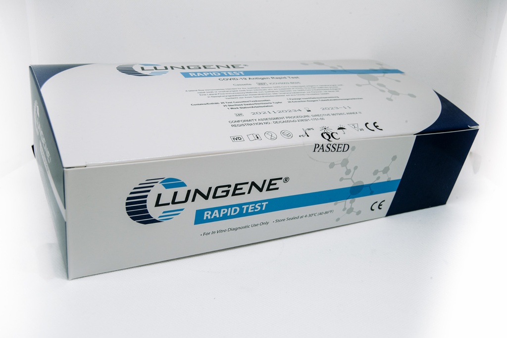 Lungene Antigen Rapid Test Cassette 25 Test (Tampone)