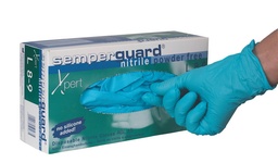 [3003] Guanti in nitrile, Senza Polvere, conf.100 pz, colore blu, taglia L