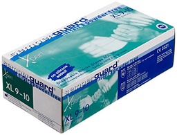 [3004] Guanti in nitrile, Senza Polvere, conf.100 pz, colore blu, taglia XL
