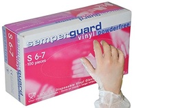 [3005] Guanti in Vinile, Senza Polvere, conf.100 pz, taglia S